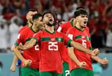 صورة الأسود تصنع التاريخ و تغلب المغرب على البرتغال ليبلغ نصف النهائي
